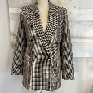 ZARA DOUBLE-BREASTED BUTTONED OVERSIZED BLAZER size Medium